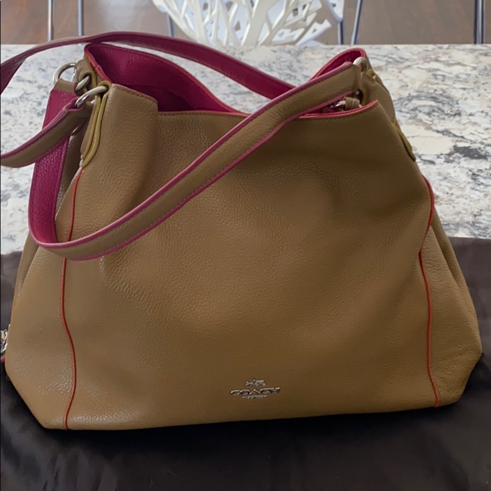 Coach Hobo With Color Blocking Pattern. - image 1